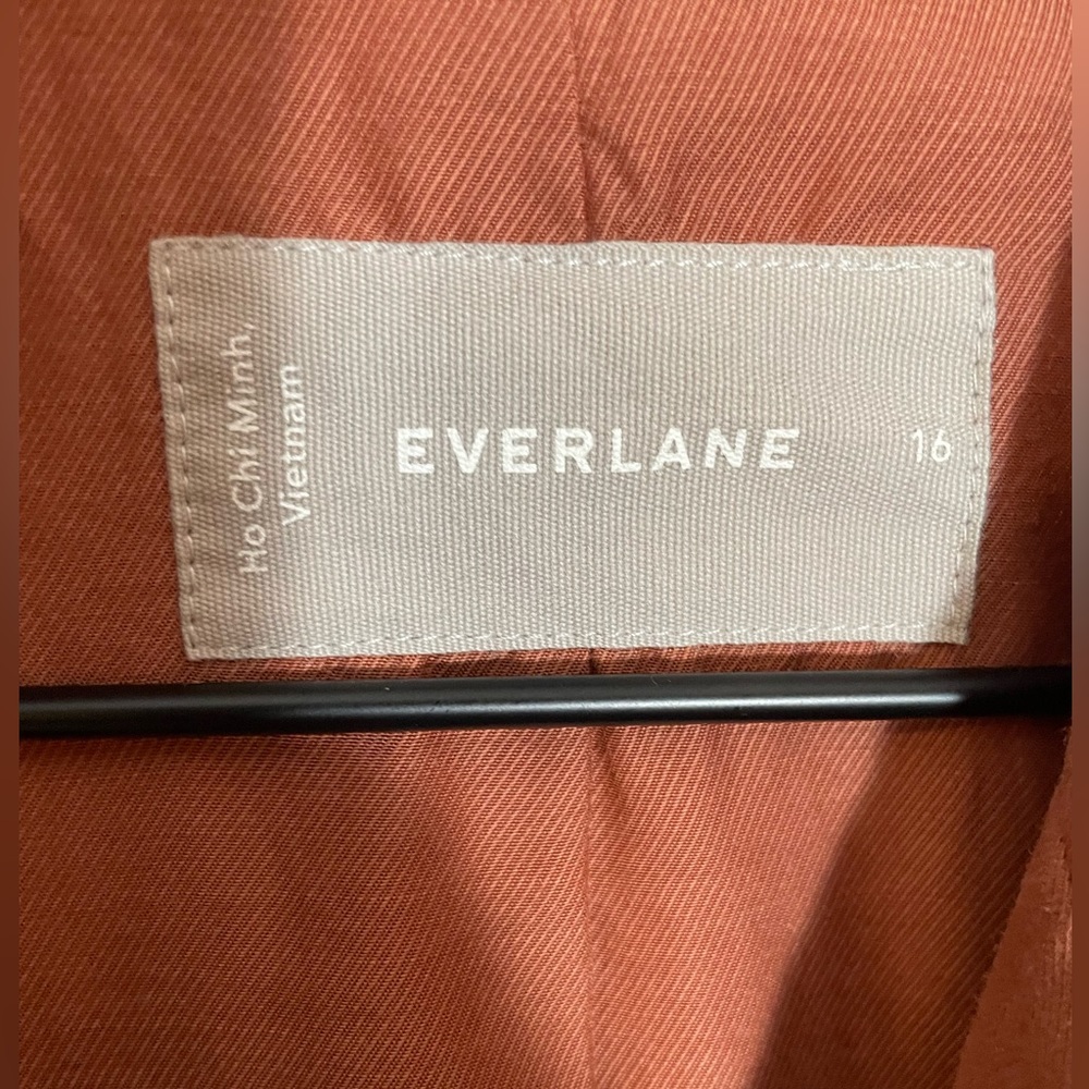 Everlane The Cotton-Linen Blazer Soft Rust Women’s Size 16 Soft Rust Color - Picture 3 of 10